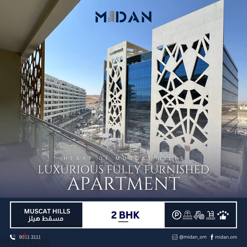 MUSCAT HILLS | LUXURIOUS FURNISHED 2 BR APARTMENT 0