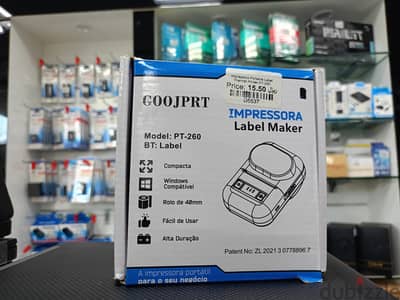 Impressora Portable Label Thermal Printer PT-260