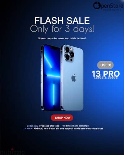 iPhone 13 pro 128gb and 256GB 3Days Offer price