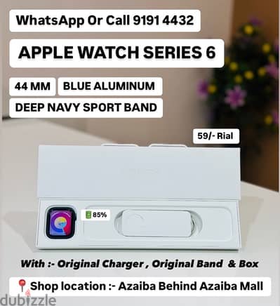 APPLE WATCH SERIES 6 44 MM BLUE ALUMINUM