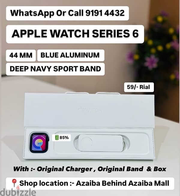 APPLE WATCH SERIES 6 44 MM BLUE ALUMINUM 0