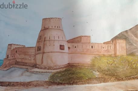 لوحة قلعة بخاء . Bukha Castle painting