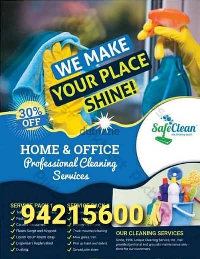 House cleaning villa office apartment & kitchen deep cleaning service