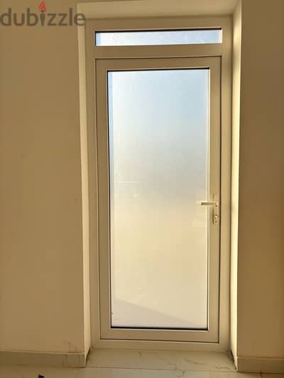 uPVC frosted glass door