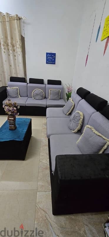 6 seater used sofa with light wear and tear for sale