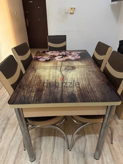 glass top dining table with 6 seats