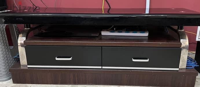 Glass Top TV Stand