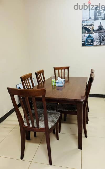 wodden Dinning Table With 6 Chair