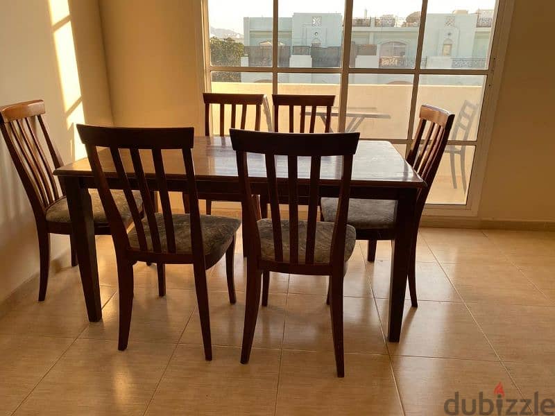 wodden Dinning Table With 6 Chair 3