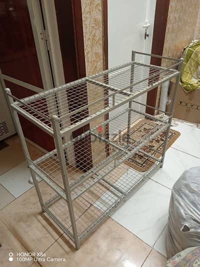 Metal storage rack or shelf unit,