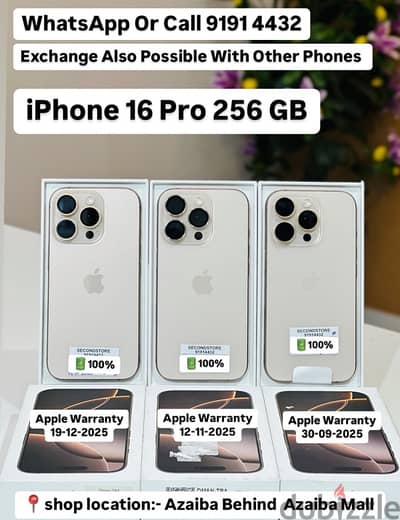 iPhone 15 Pro 512GB -apple warranty -100%battery