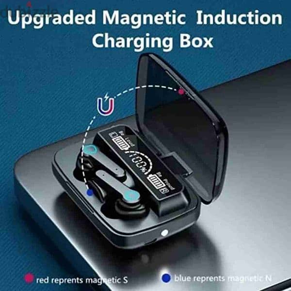 M19 Wireless Bluetooth In-Ear Earphones with LED Charging Box 1