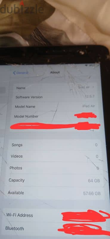 IPAD AIR 2019 CRACKED SCREEN 64 GB 2