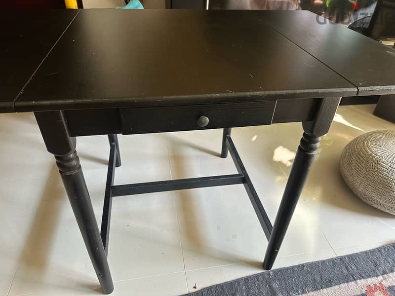 Dark brown IKEA foldable writing table 1