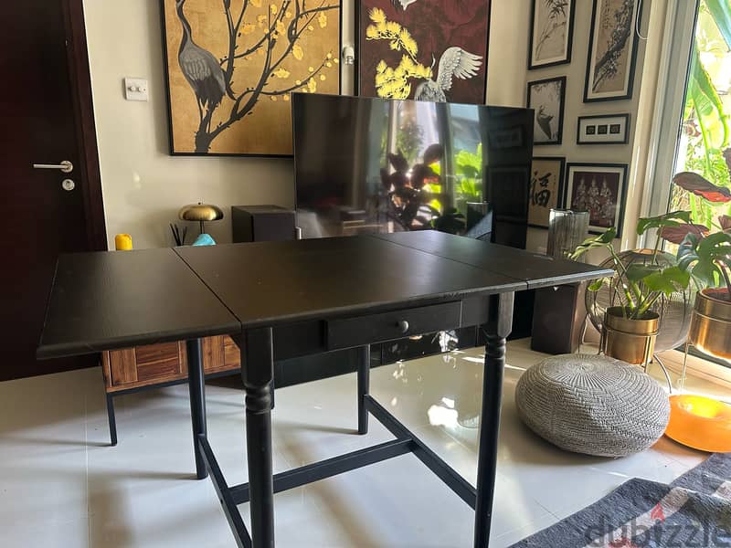 Dark brown IKEA foldable writing table 2