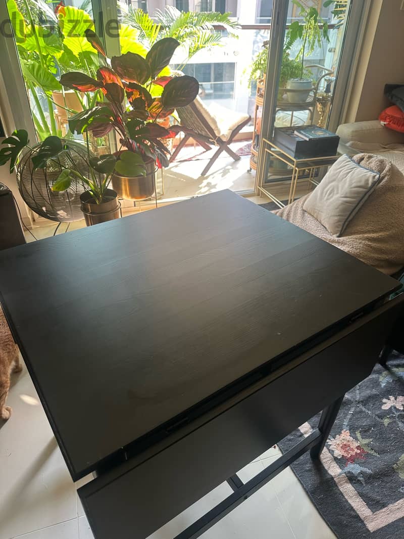 Dark brown IKEA foldable writing table 3