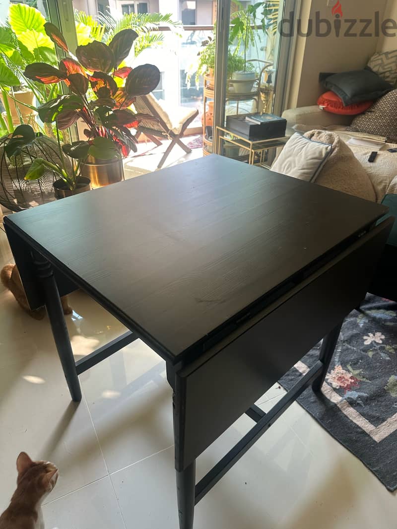 Dark brown IKEA foldable writing table 4