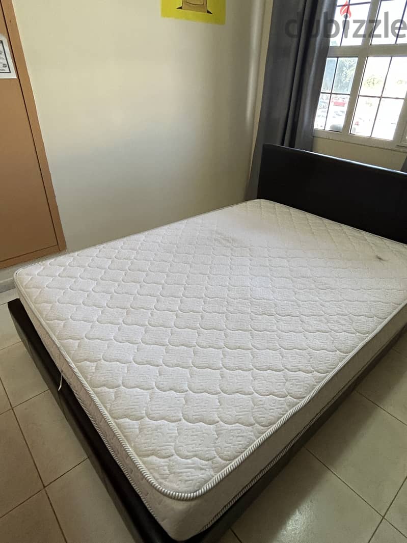 Queen bed 140x190 cm size from PAN with orthopaedic mattress for sale 1