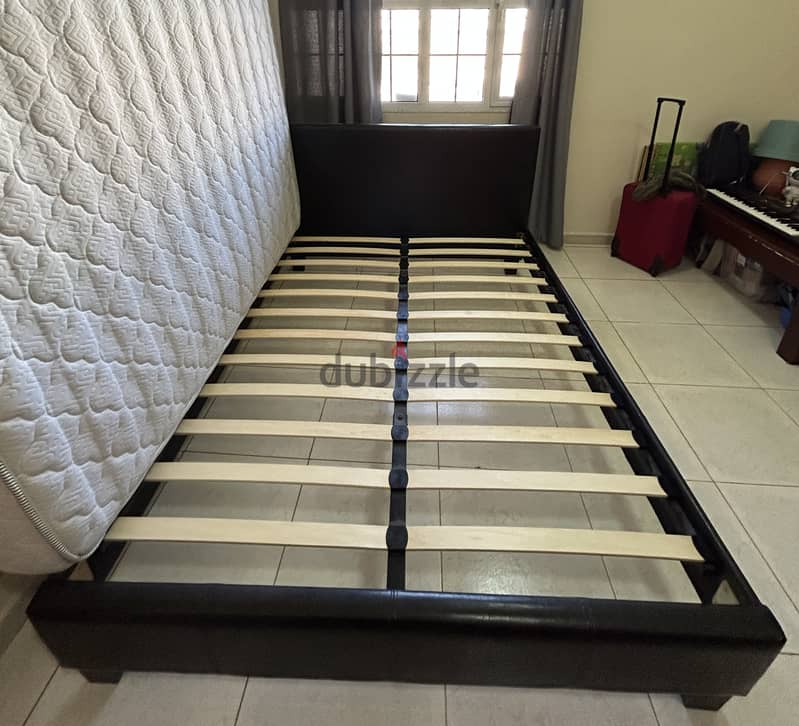 Queen bed 140x190 cm size from PAN with orthopaedic mattress for sale 3