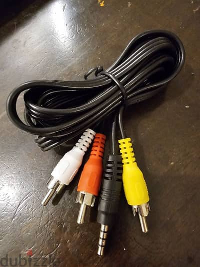 AUX to  audio and video cable