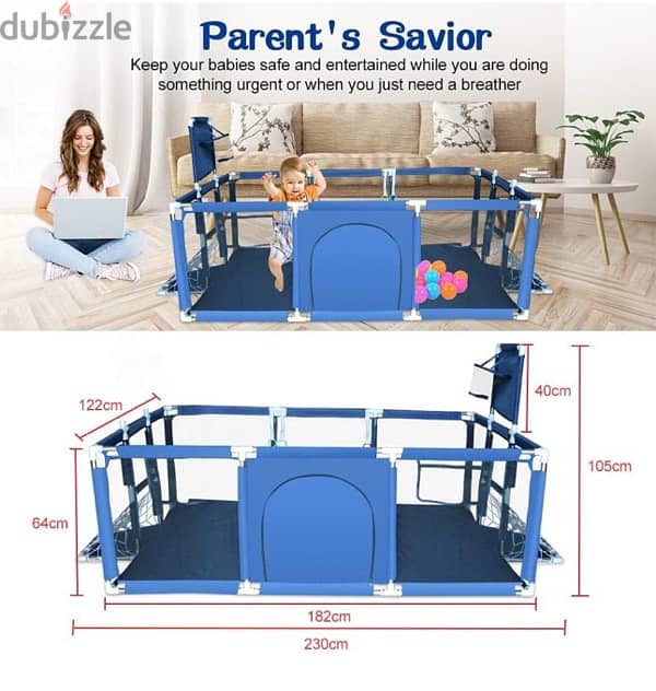 سور للعب للاطفال playpen for kids 1