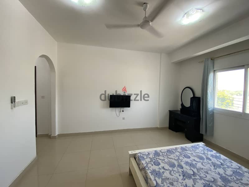 Fully Furnished spcious clean room + attached bathroom in Al Ghubrah 4