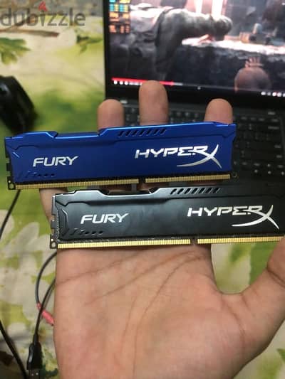 hyper fury x ram ddr3 16gb for sale  8x2