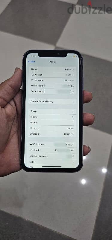 iphone 11 128gb 76% battery health back break 1