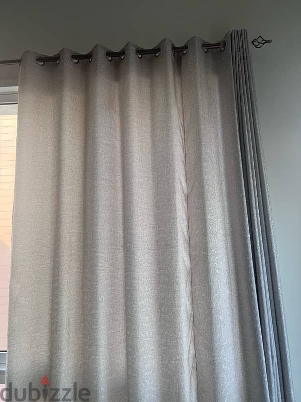 big curtains with rod for sale 1