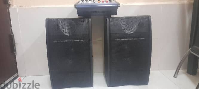 Bluetooth power mixer and speakers