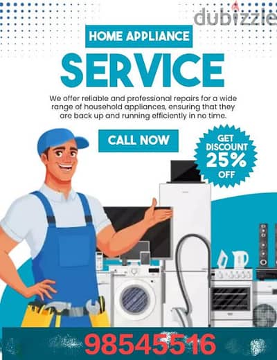 all types auto washing machine refrigerator Ac repair and service