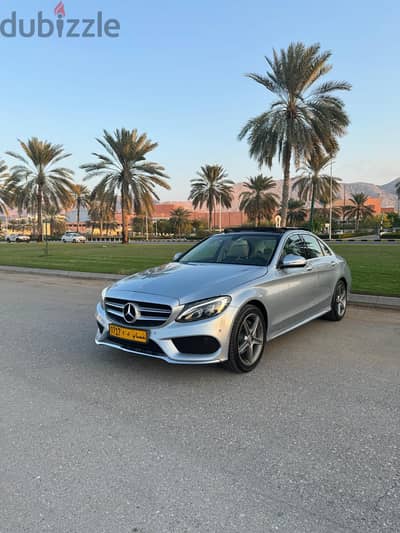 مرسيدس C200 AMG خليجي وكالة الزواوي 2015