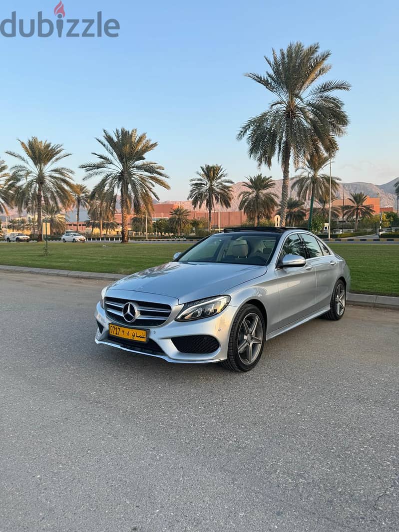 مرسيدس C200 AMG خليجي وكالة الزواوي 2015 0