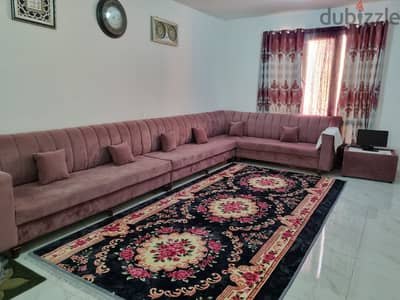 Living room L Shape Sofa set with Center Table