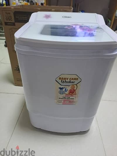 clickon 2 in 1 tub mini washing machine