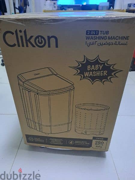 clickon 2 in 1 tub mini washing machine 2