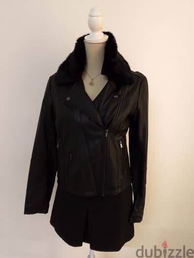 promod leather jacket