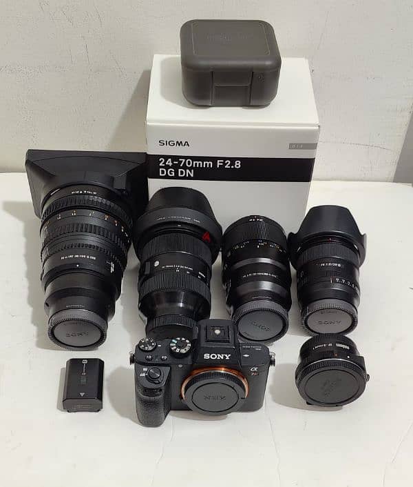 Sony a7RII, PZ 28-135mm F4, sigma 24-70mm & other Accessories 0