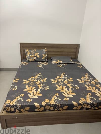 Double Bed With New Mattress