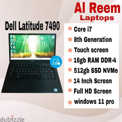 Dell latitude 7490 core i7 16 GB RAM 512gb SSD Touch screen