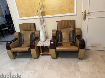 Premium Metallic Sofa Set – 4 Singles + 2Three-Seater – For Sale