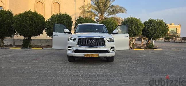 إنفينيتي QX80 خليجي بدون حوادث نهائيا بحالة الوكاله سيرفس وكاله جديدة