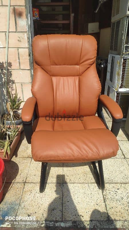 New German Lather Office Visitor Chairs 0