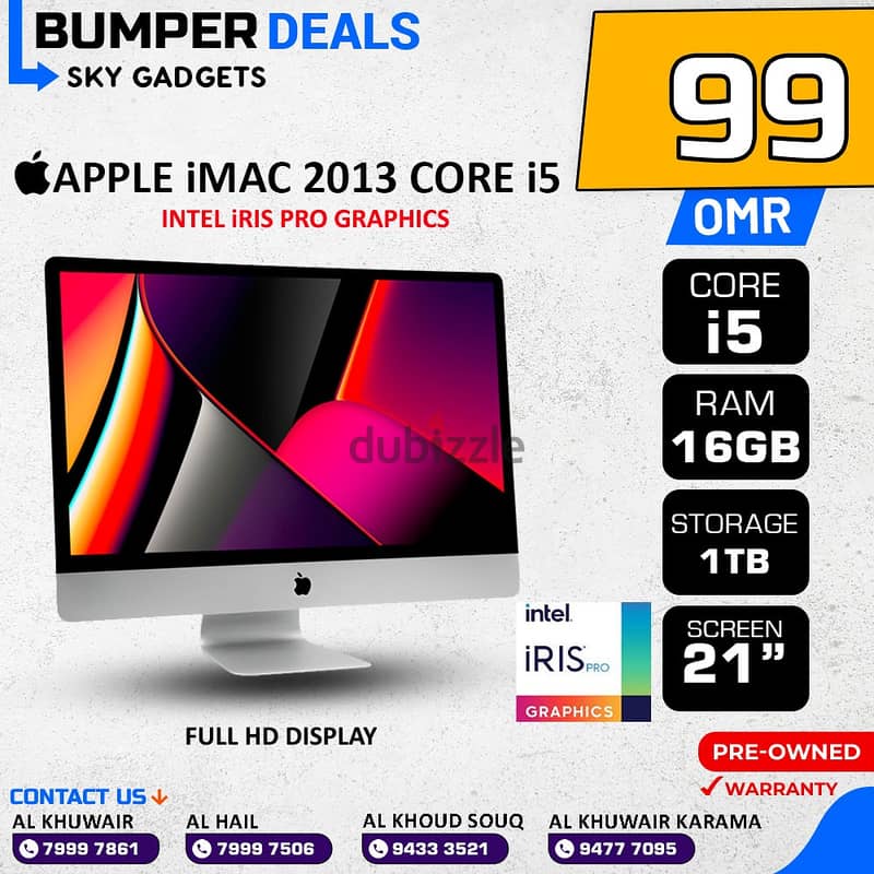 ! OFFER ! Apple iMAC Core i5 & i7 2019 | 2017 | 2015 | 2012 Discounted 4