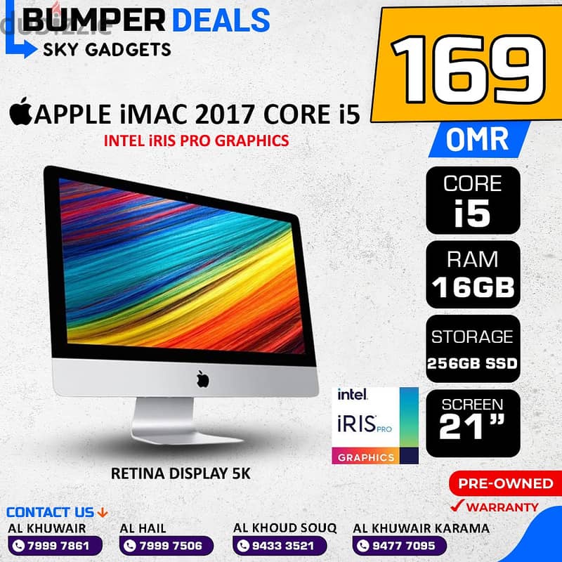 ! OFFER ! Apple iMAC Core i5 & i7 2019 | 2017 | 2015 | 2012 Discounted 12