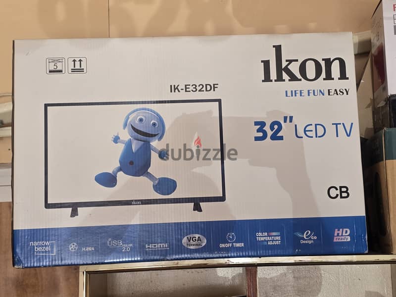 Ikon TV, 32 inches, HDMI, USB 2