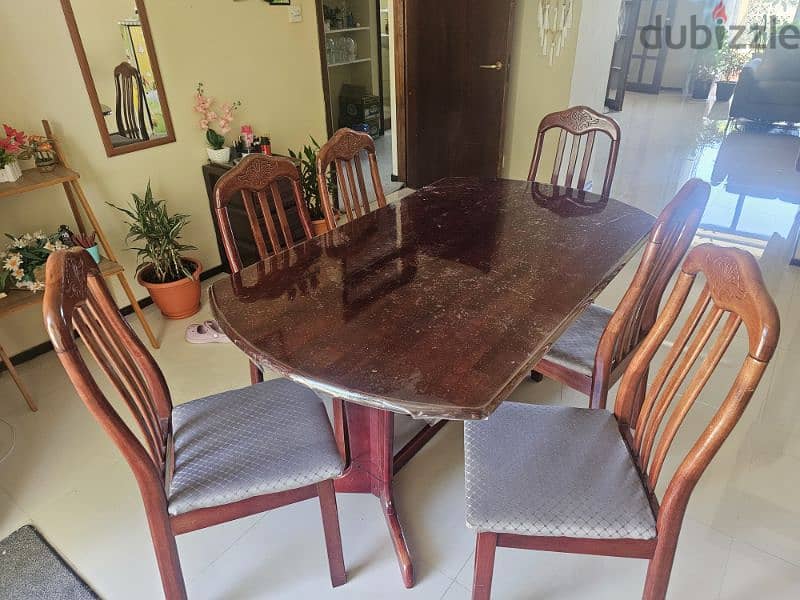 Wooden Dining table 6 seater 0