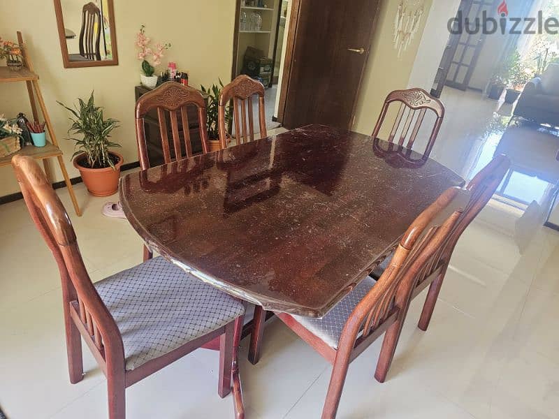 Wooden Dining table 6 seater 1