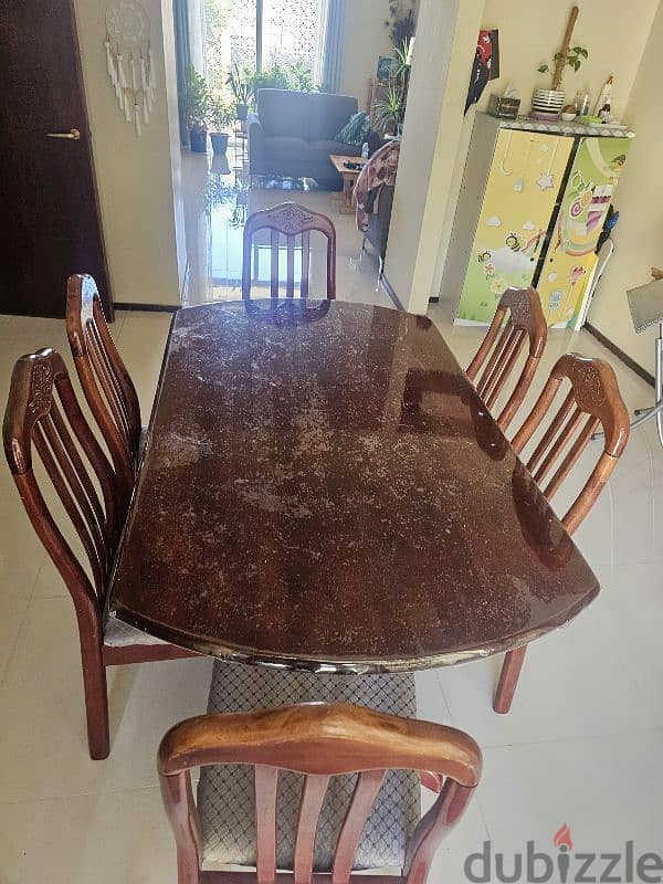 Wooden Dining table 6 seater 2