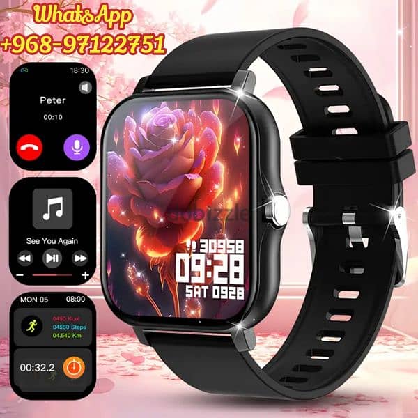 Full Touch Screen Smart watch with Wireless Calling Only 5 OMR 3